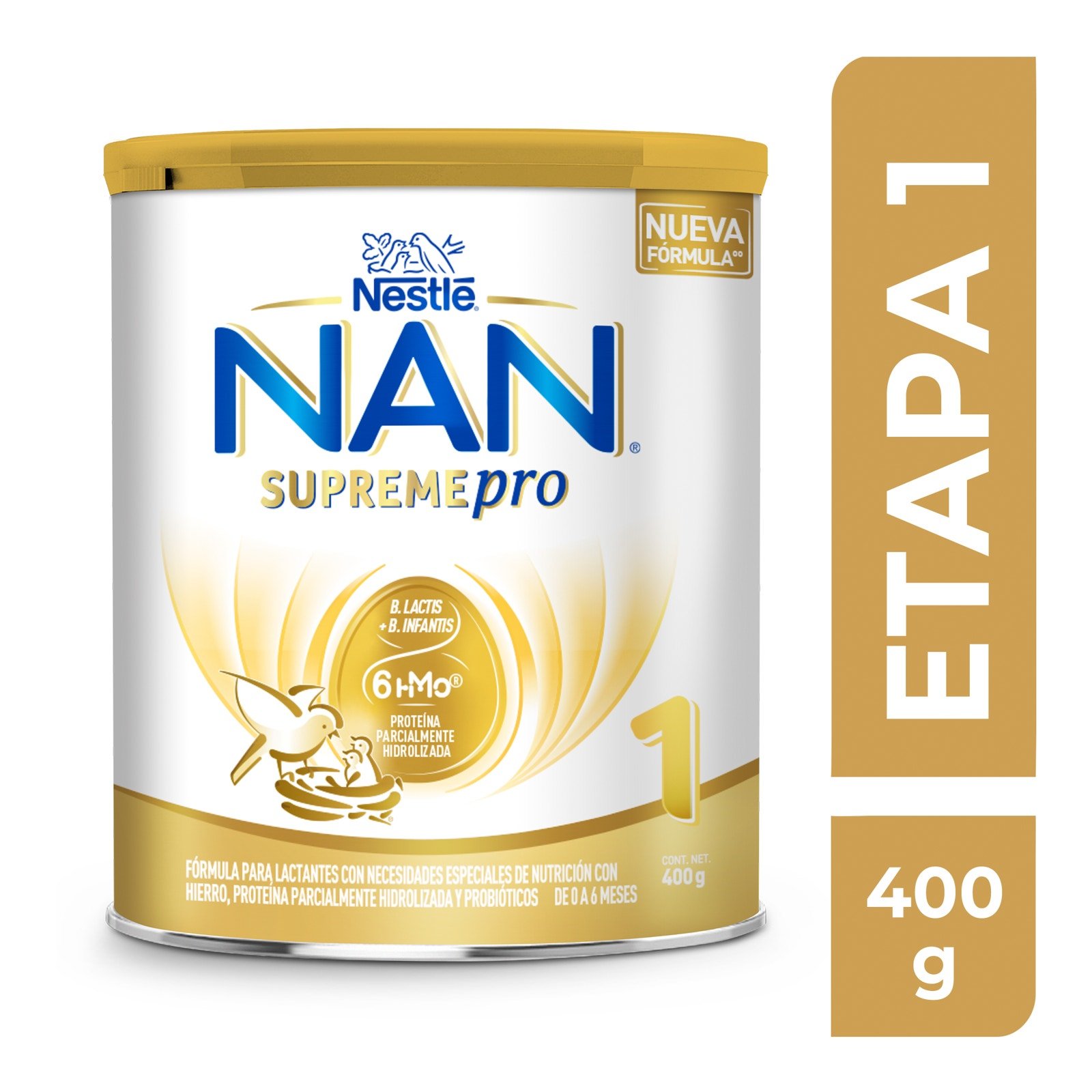 Infant Formula NAN 1 Supreme Pro 0 a 6 Months Can 400 g | CMC Pharmacy Cabo Delivery in Cabo Infant Formula NAN 1 Supreme Pro 0 a 6 Months Can 400 g