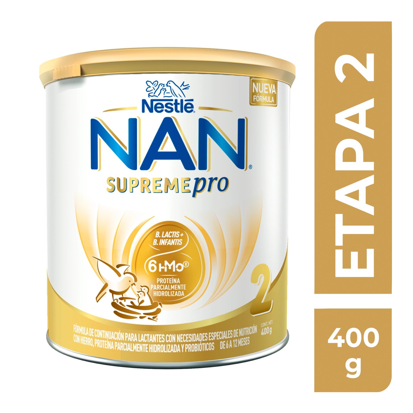 Formula Follow-On NAN 2 Supreme Pro, 6 a 12 Months Can 400 g | CMC Pharmacy Cabo Delivery in Cabo Formula Follow-On NAN 2 Supreme Pro, 6 a 12 Months Can 400 g