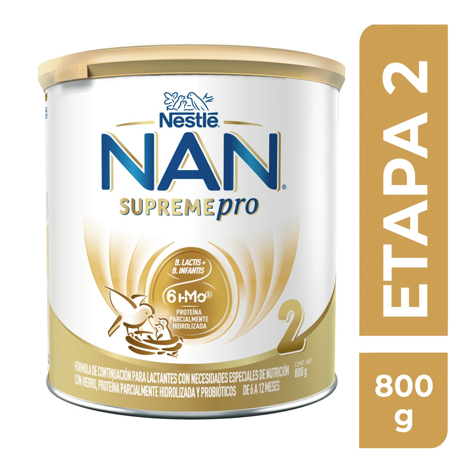 NAN 2 Supreme Pro, Formula Follow-On 6 a 12 Months Can 800 g | CMC Pharmacy Cabo Delivery in Cabo NAN 2 Supreme Pro, Formula Follow-On 6 a 12 Months Can 800 g
