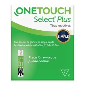 Tiras reactivas OneTouch® Select® Plus Simple 10 Pieces