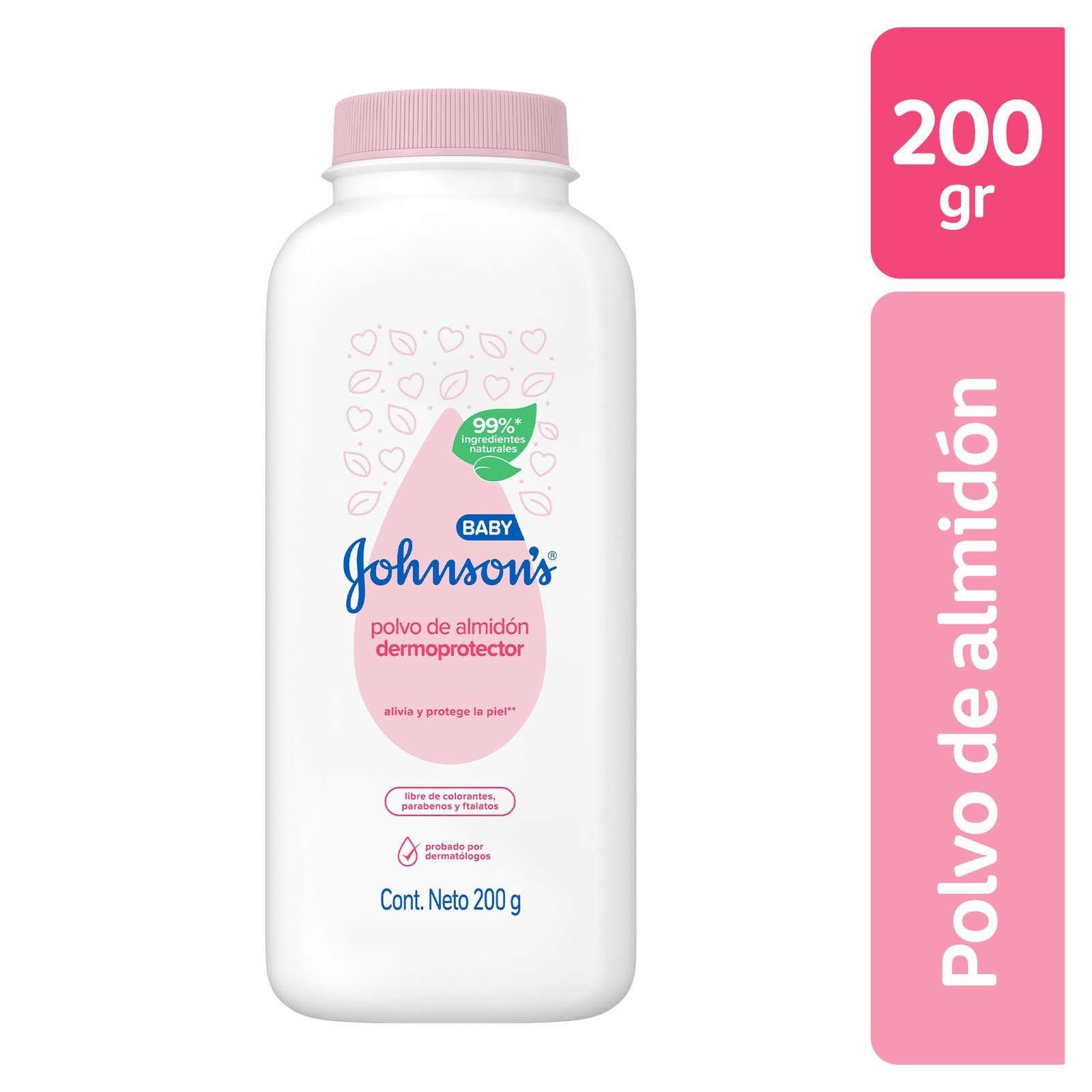 Johnson's Powder Almidón Dermoprotector 200 g | CMC Pharmacy Cabo Delivery in Cabo Johnson's Powder Almidón Dermoprotector 200 g