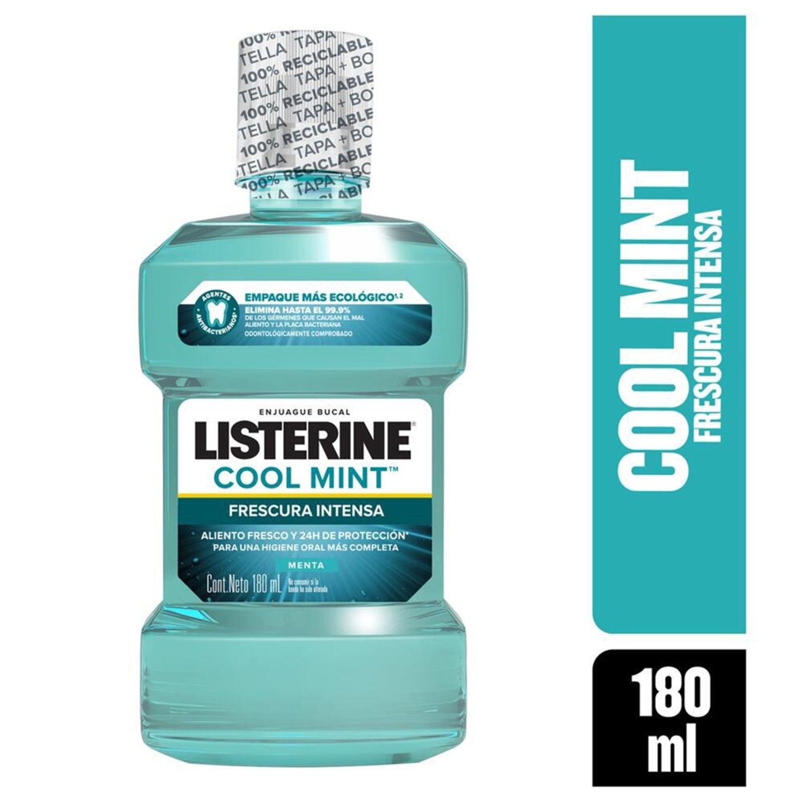 Mouthwash Listerine Cool Mint 180 ml | CMC Pharmacy Cabo Delivery in Cabo Mouthwash Listerine Cool Mint 180 ml