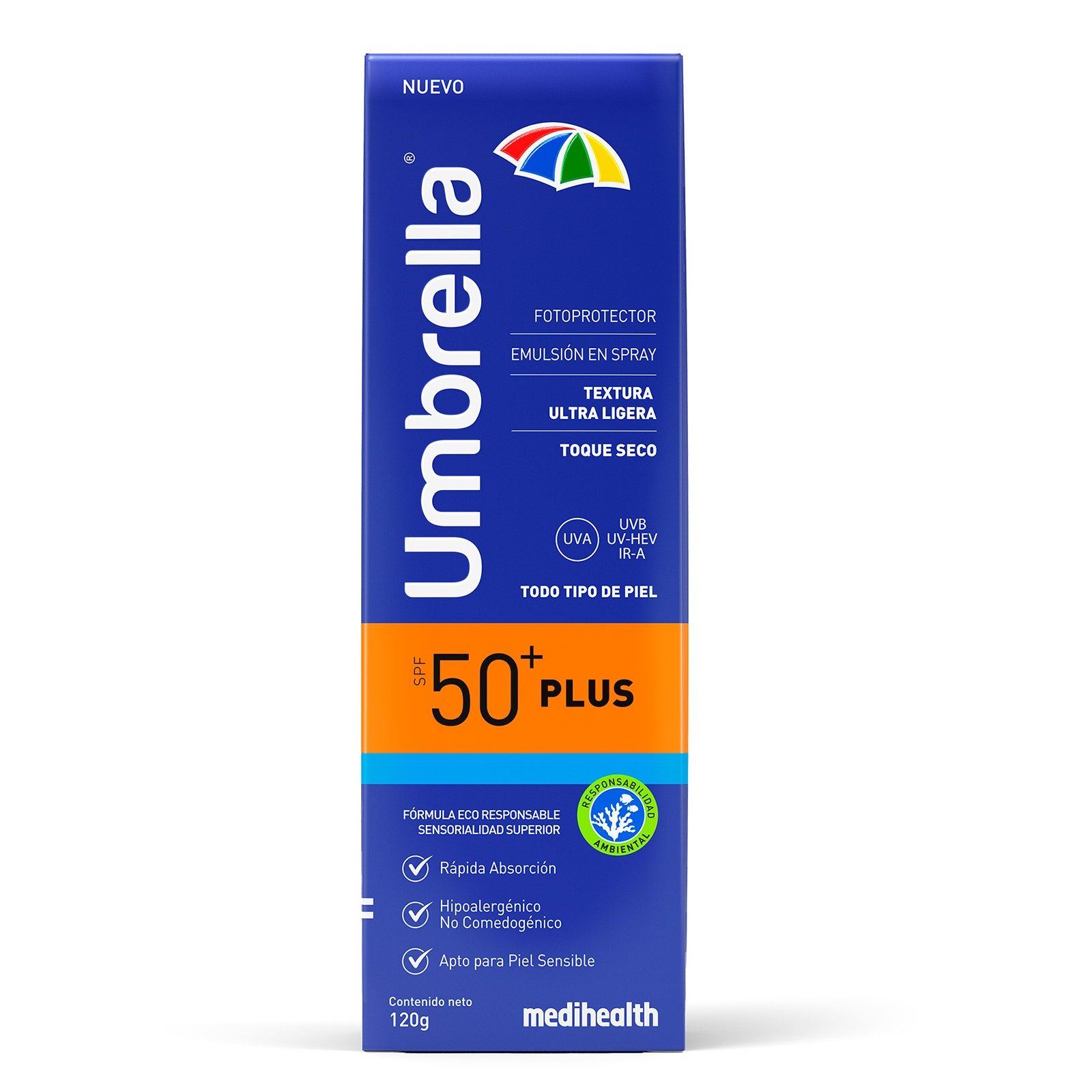 Umbrella Sun Protector Plus Spray 120 g | CMC Pharmacy Cabo Delivery in Cabo Umbrella Sun Protector Plus Spray 120 g