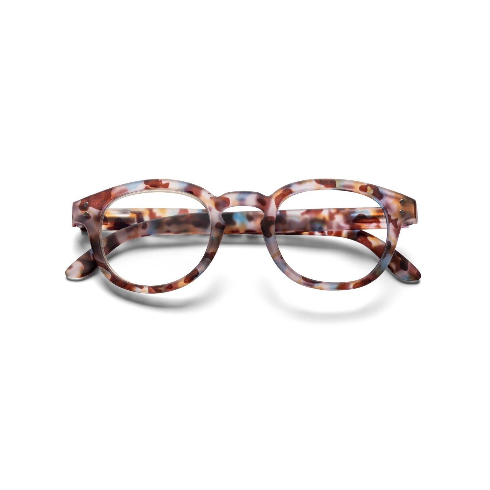 Glasses with Filter Light Blue B+D Blue Ban Readers Color Multitortoise without Strength | CMC Pharmacy Cabo Delivery in Cabo Glasses with Filter Light Blue B+D Blue Ban Readers Color Multitortoise without Strength