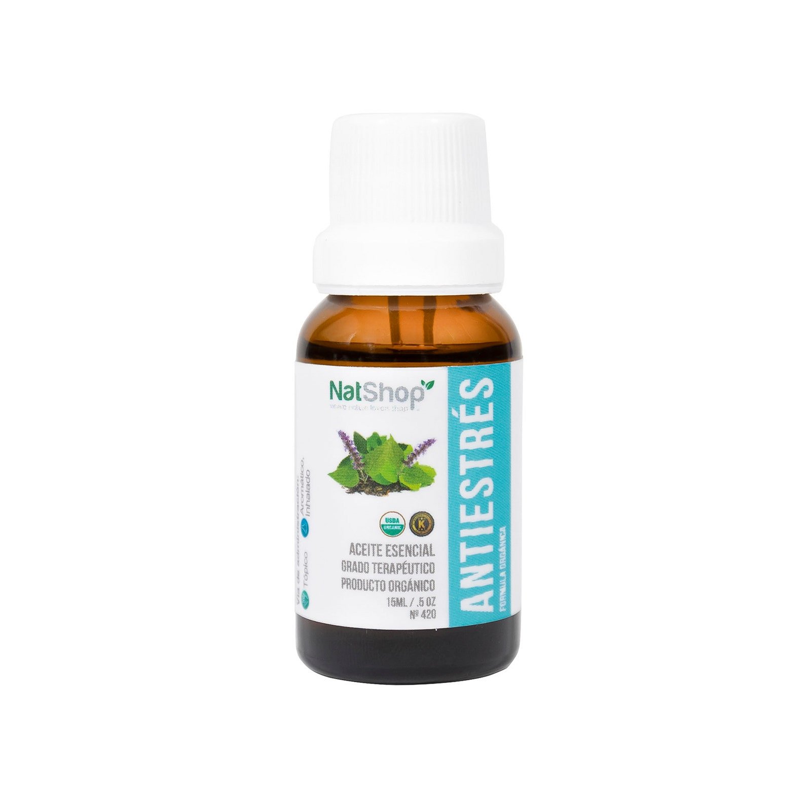 Natshop Oil Essential Antiestrés Formula Oils Esenciales 15 ml | CMC Pharmacy Cabo Delivery in Cabo Natshop Oil Essential Antiestrés Formula Oils Esenciales 15 ml