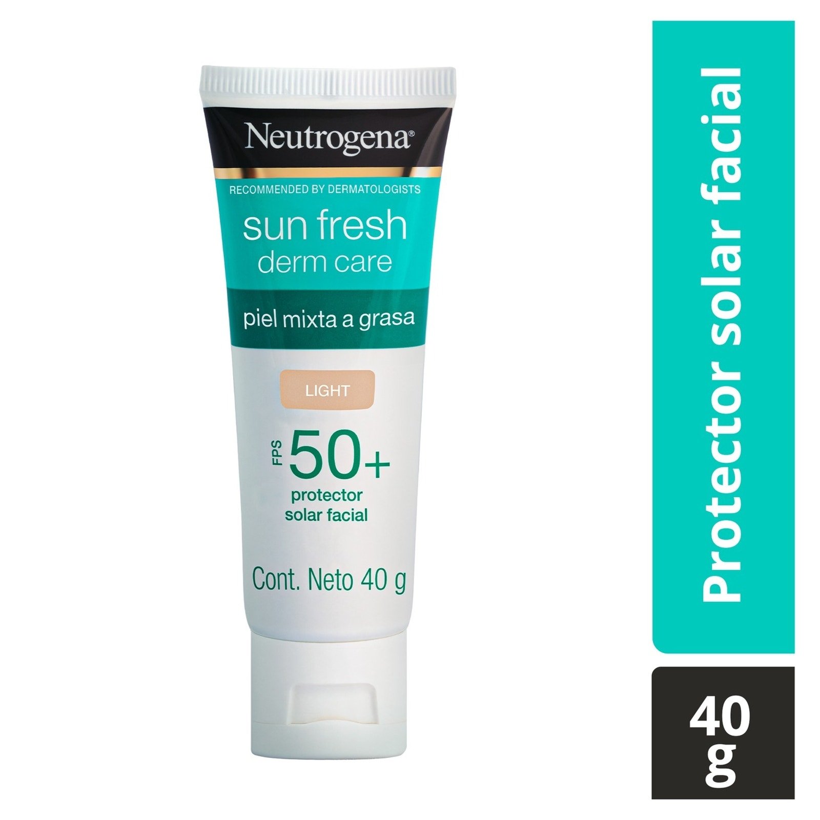 Sunscreen Facial Shade Light Neutrogena Sun Fresh Derm Care Niacinamida FPS50+ 40g | CMC Pharmacy Cabo Delivery in Cabo Sunscreen Facial Shade Light Neutrogena Sun Fresh Derm Care Niacinamida FPS50+ 40g