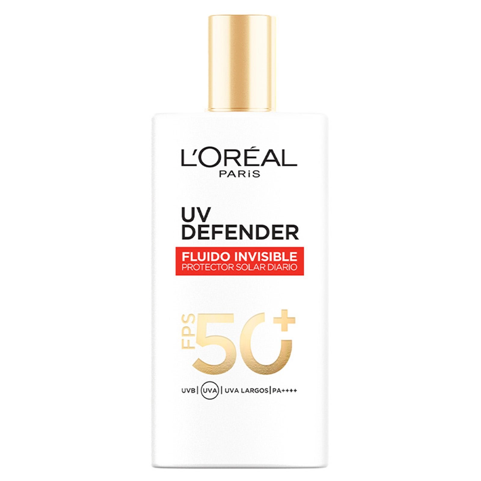 L'Oreal Cream Facial Uv Defender Fluido Invisible SPF 50, 40 g | CMC Pharmacy Cabo Delivery in Cabo L'Oreal Cream Facial Uv Defender Fluido Invisible SPF 50, 40 g