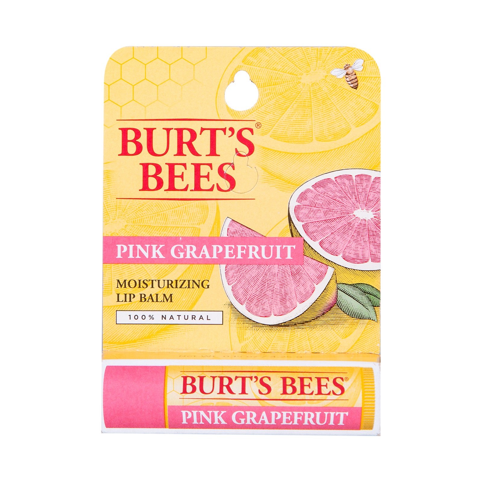 Burts Bees Lip Balm Pink Grapefruit 4.25 g | CMC Pharmacy Cabo Delivery in Cabo Burts Bees Lip Balm Pink Grapefruit 4.25 g