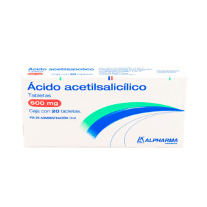 ACETYLSALICYLIC ACID 500 MG 20 TABLETS