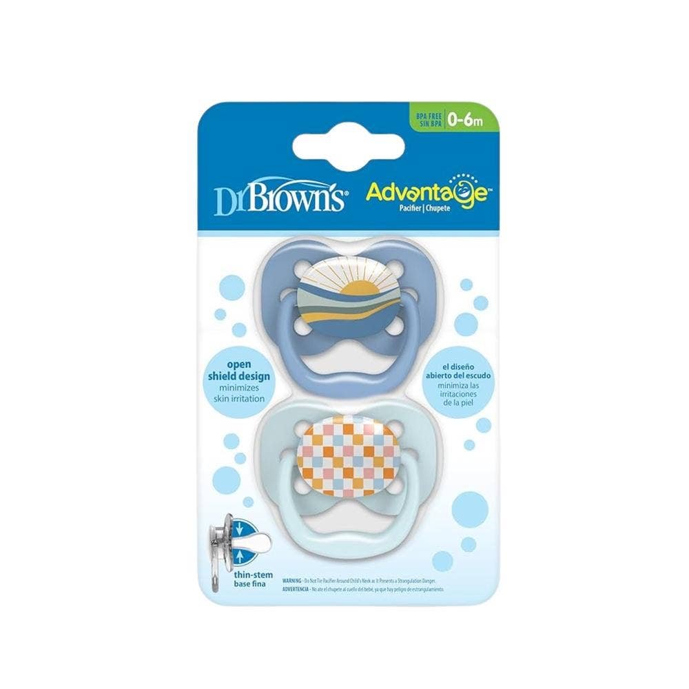 Pacifier advantage Boy Stage 1 2 pack | CMC Pharmacy Cabo Delivery in Cabo Pacifier advantage Boy Stage 1 2 pack