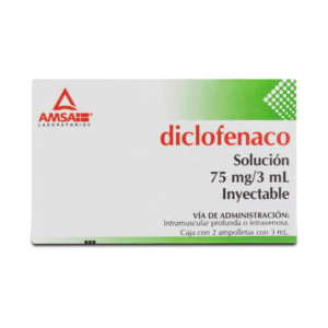 Diclofenac Sodium 75mg/3ml Injectable Solution 2 Ampoules