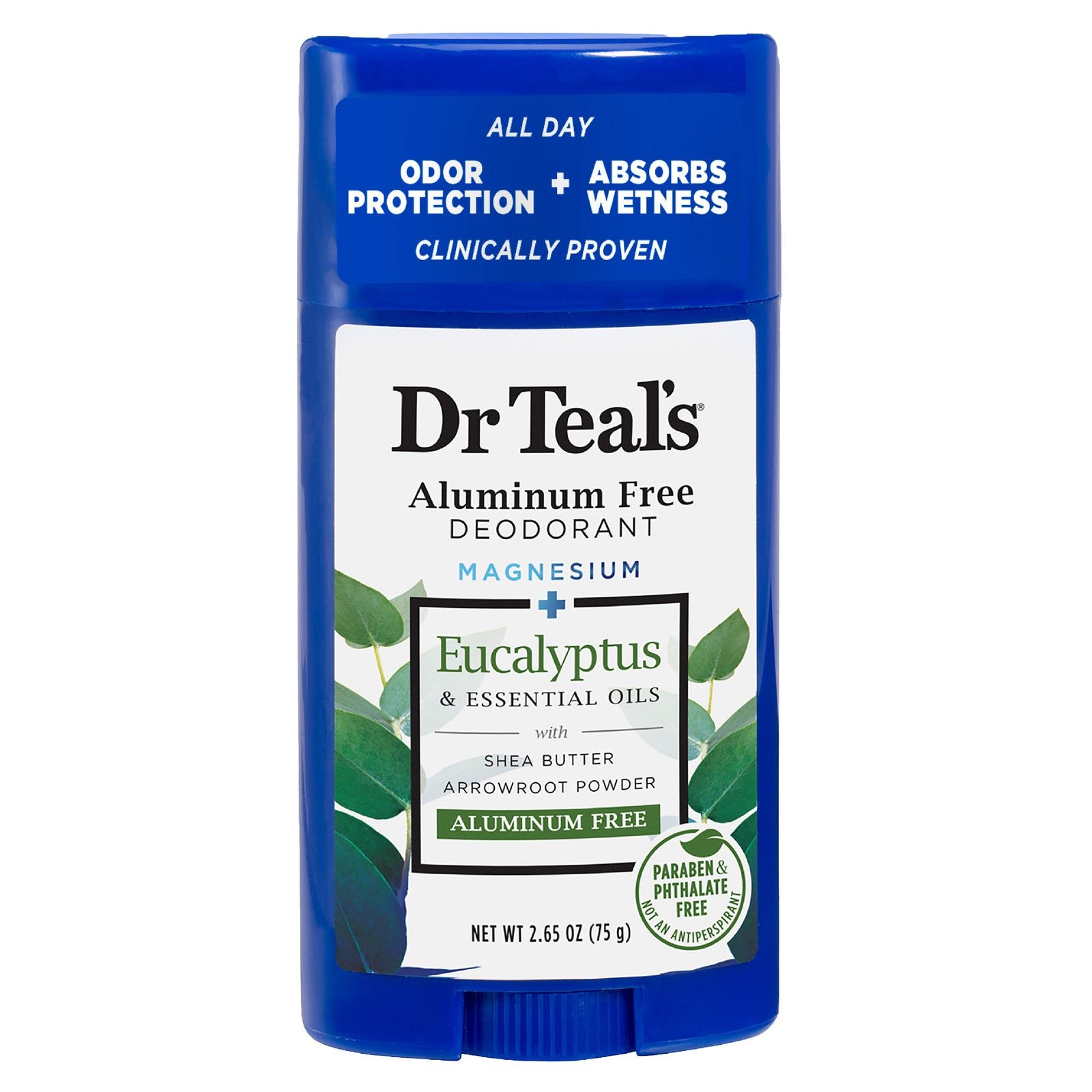 Dr. Teal’s Deodorant Eucalyptus 75 g | CMC Pharmacy Cabo Delivery in Cabo Dr. Teal’s Deodorant Eucalyptus 75 g