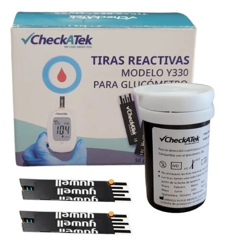 Tiras Reactivas for Glucómetro Gl582 Checkatek Color White | CMC Pharmacy Cabo Delivery in Cabo Tiras Reactivas for Glucómetro Gl582 Checkatek Color White