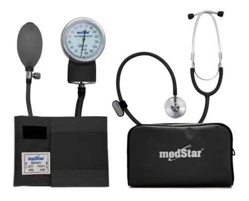Kit Blood Pressure Monitor Aneroid Estetoscopio Una Campana Medstar | CMC Pharmacy Cabo Delivery in Cabo Kit Blood Pressure Monitor Aneroid Estetoscopio Una Campana Medstar