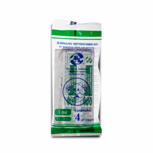 DISPOSABLE SYRINGE 3ML 21G X 32MM 4 PIECES