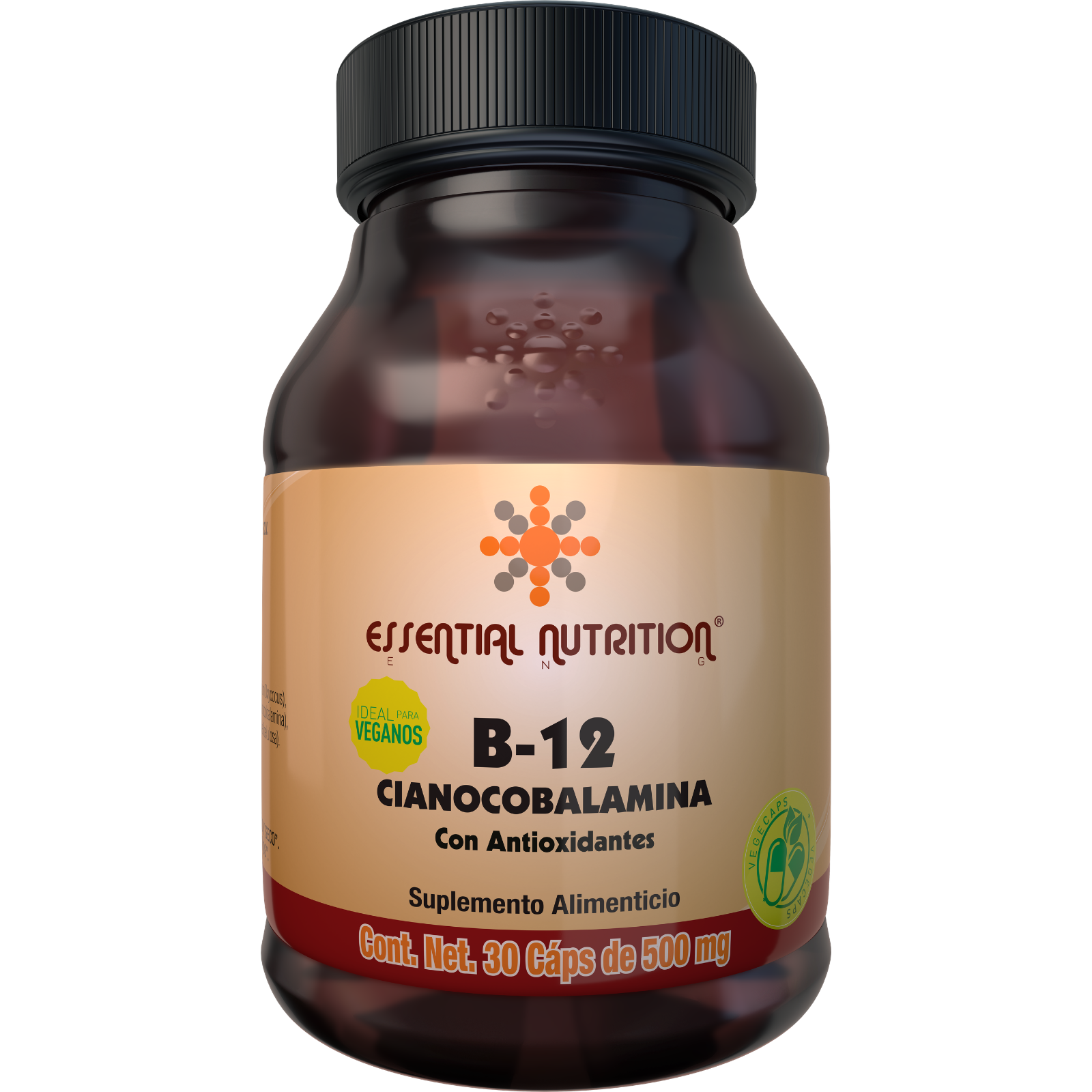 Vitamin B-12 Vegana 30 Capsules 500 mg | CMC Pharmacy Cabo Delivery in Cabo Vitamin B-12 Vegana 30 Capsules 500 mg