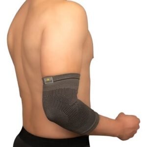 Elbow Support Fiber Charcoal Bamboo Elastic Black Benesta