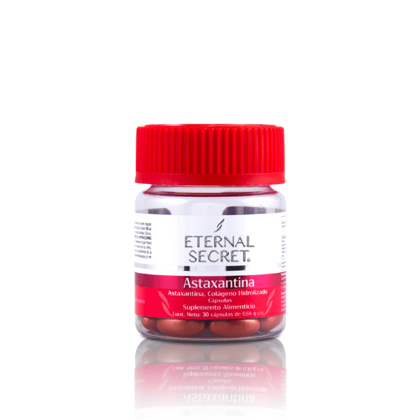 ASTAXANTHIN / HYDROLYZED COLLAGEN 40/200 MG 30 CAPSULES ETERNAL SECRET | CMC Pharmacy Cabo Delivery in Cabo ASTAXANTHIN / HYDROLYZED COLLAGEN 40/200 MG 30 CAPSULES ETERNAL SECRET