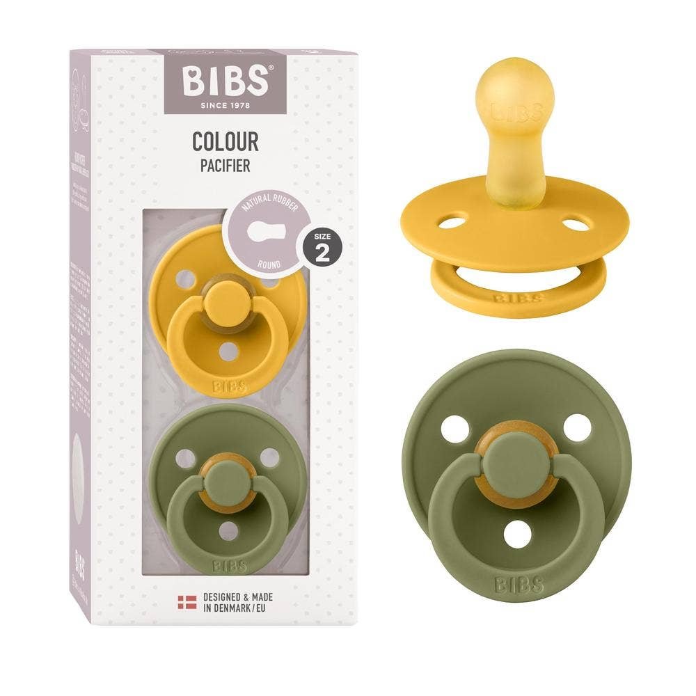 Chupetes BIBS Honey Bee Olive Pack 2 Latex Natural Size 2 | CMC Pharmacy Cabo Delivery in Cabo Chupetes BIBS Honey Bee Olive Pack 2 Latex Natural Size 2