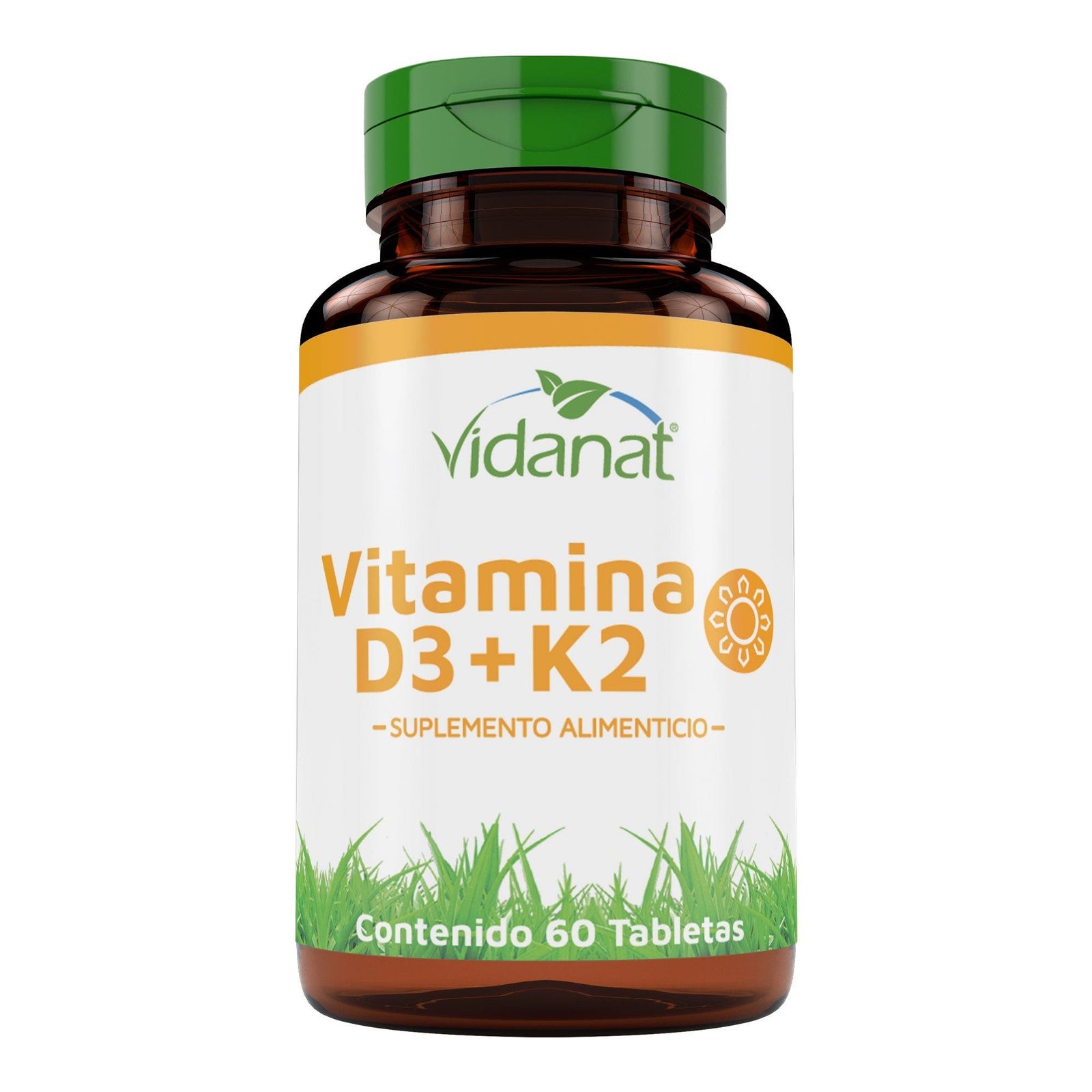 Vidanat Dietary Supplement Vitamin K2 & D3 Vitamin D3 & Vitamin K2 60 Tablets | CMC Pharmacy Cabo Delivery in Cabo Vidanat Dietary Supplement Vitamin K2 & D3 Vitamin D3 & Vitamin K2 60 Tablets