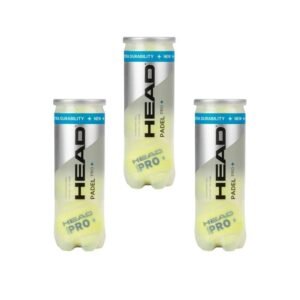 Pack 3 Botes 3 pelotas Head Padel Pro+ 9 Pelotas
