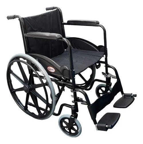 Wheelchair with Descansa Feet Desmontables Color Gray & Black | CMC Pharmacy Cabo Delivery in Cabo Wheelchair with Descansa Feet Desmontables Color Gray & Black