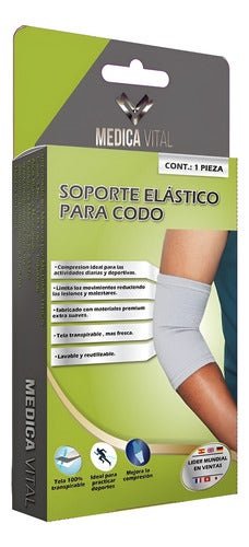 Support Elastic Elbow Breathable 320113 Medical Vital | CMC Pharmacy Cabo Delivery in Cabo Support Elastic Elbow Breathable 320113 Medical Vital