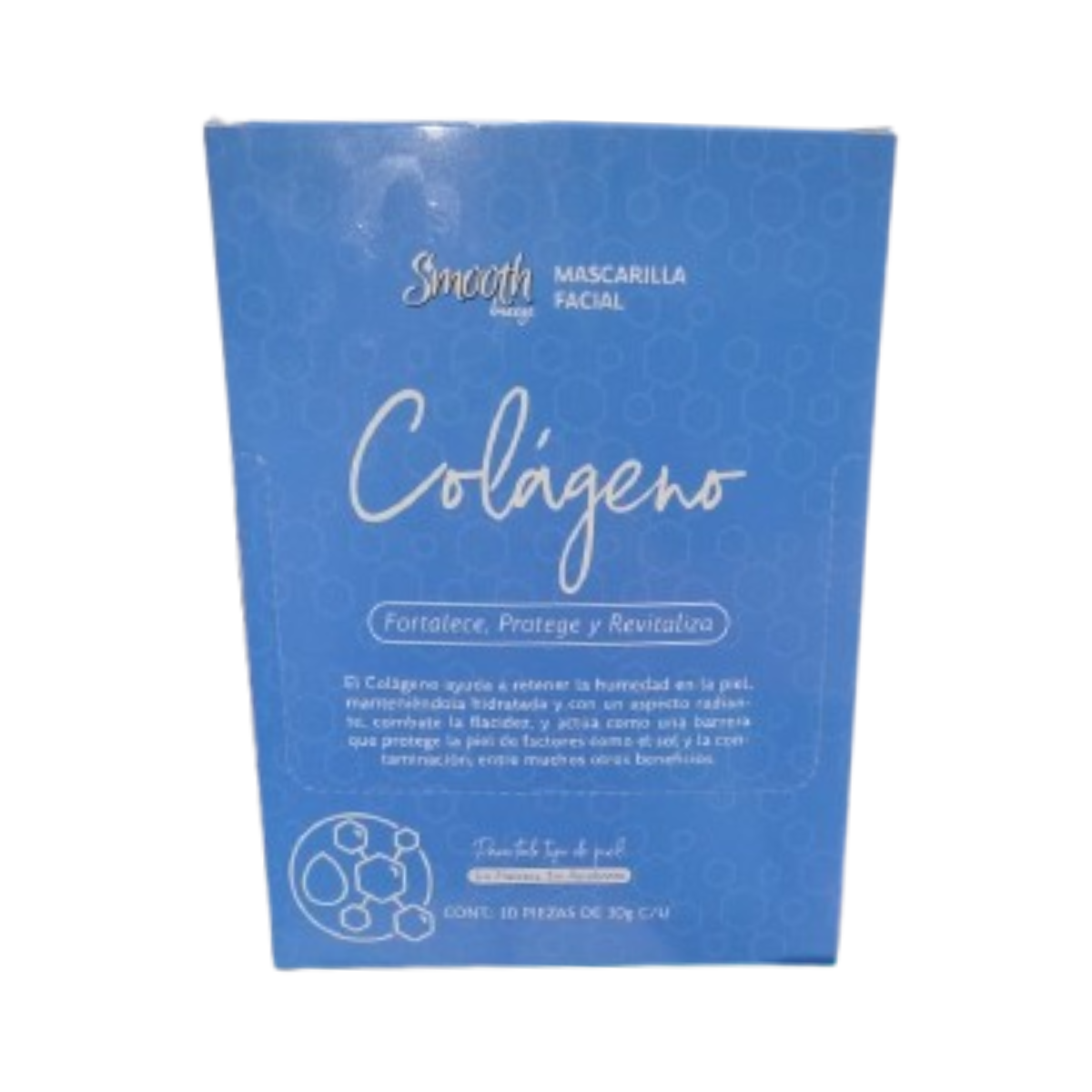 10pack Smooth Breeze Mask Facial Collagen 30g | CMC Pharmacy Cabo Delivery in Cabo 10pack Smooth Breeze Mask Facial Collagen 30g
