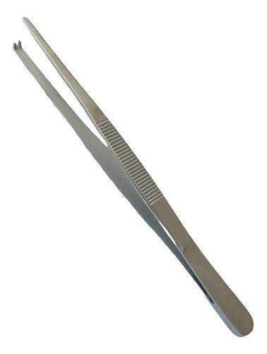 Tweezers Disección with Teeth 14cm Instrumental Medical Guttek | CMC Pharmacy Cabo Delivery in Cabo Tweezers Disección with Teeth 14cm Instrumental Medical Guttek