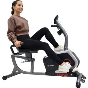 Bicicleta Fija Magnetica Horizontal Cardio with Monitor Gym