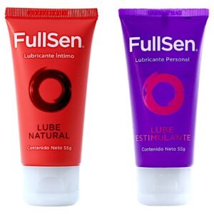 Fullsen Kit Lubricantes Base Water, Lube Natural & Stimulating 55 g c/u