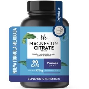 LIFE 360+ Citrato Magnesium | Alta Absorption | 90 Capsules