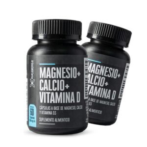 Kit 2 pzs Magnesium + Calcium + Vitamin D | 120 Caps total| Kukamonga | without Flavor