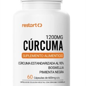 Restart Turmeric Turmeric Complex with Boswellia & Pimienta Black 1200mg 95% Estandarizado 60 Capsules Vcaps