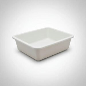 Litter Box Deluxe Plastic Cat Durable Sca-203 Sunny Gray