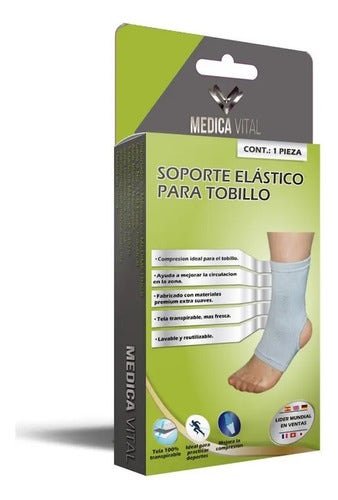 Support Elastic P/Ankle Medical Vital Extra Large | CMC Pharmacy Cabo Delivery in Cabo Support Elastic P/Ankle Medical Vital Extra Large