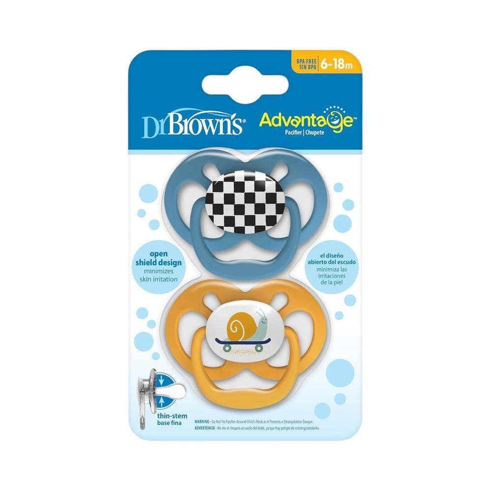 Pacifier advantage Boy Stage 2 2 pack | CMC Pharmacy Cabo Delivery in Cabo Pacifier advantage Boy Stage 2 2 pack